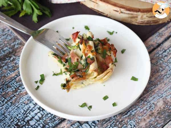 Cosa fare con le tortillas? Un ottimo gratin di Prosciutto, spinaci e mozzarella - Preparazione tappa 7