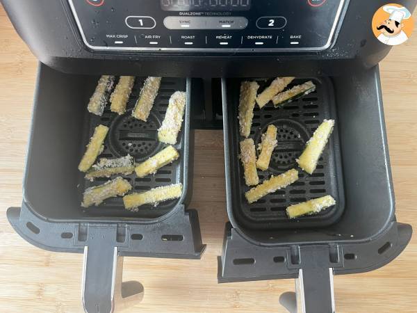 Stick di zucchine in friggitrice ad aria - Preparazione tappa 5