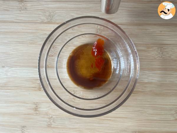 Bocconcini di salmone in friggitrice ad aria con marinatura asiatica - Preparazione tappa 1