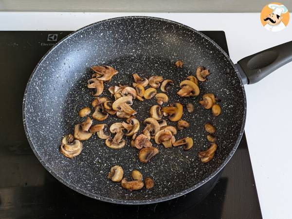 Gnocchi di piselli con salsa ai funghi - Preparazione tappa 5