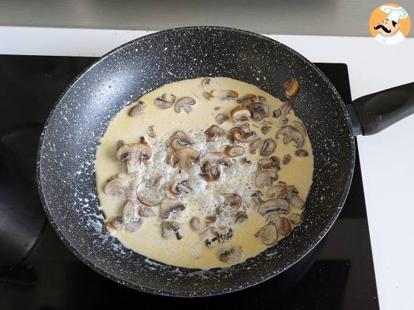 Gnocchi di piselli con salsa ai funghi - Preparazione tappa 6
