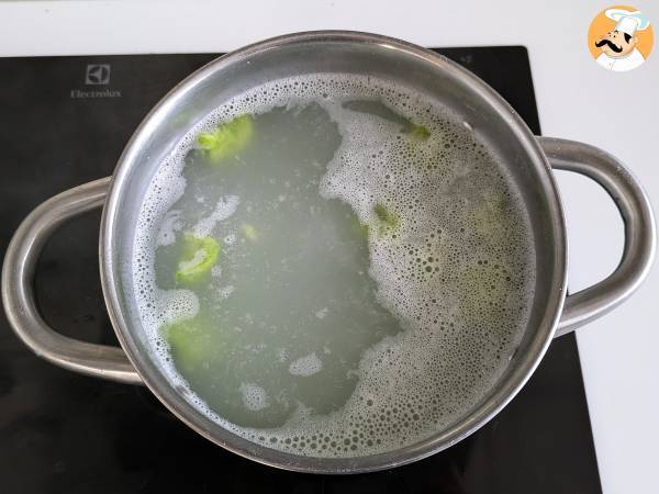 Gnocchi di piselli con salsa ai funghi - Preparazione tappa 7