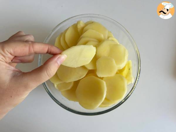 Gratin di patate con la friggitrice ad aria - Preparazione tappa 1