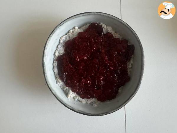 Overnight oat: avena, frutti rossi e cioccolato - Preparazione tappa 5