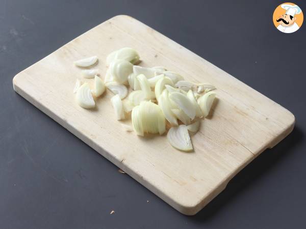 Pane ripieno con formaggio e pancetta - Preparazione tappa 1