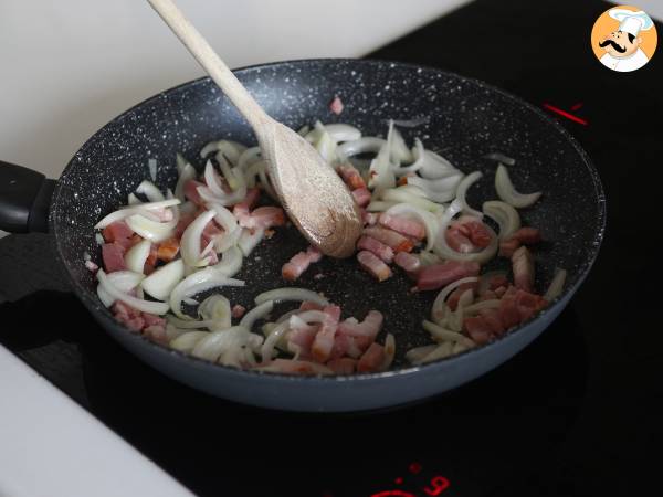Pane ripieno con formaggio e pancetta - Preparazione tappa 2