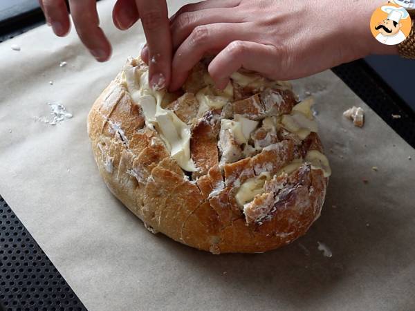 Pane ripieno con formaggio e pancetta - Preparazione tappa 7