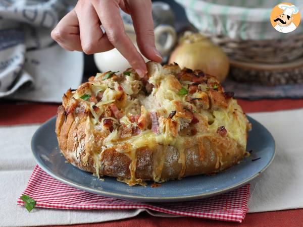 Pane ripieno con formaggio e pancetta - Preparazione tappa 10