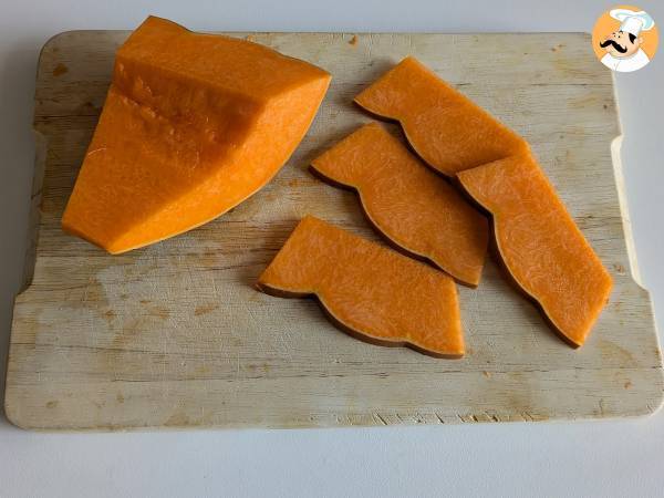 Chips di zucca in friggitrice ad aria: leggere e gustose - Preparazione tappa 1