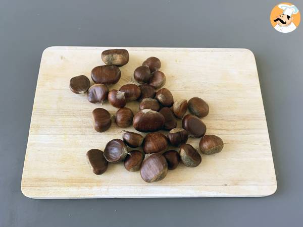 Castagne in friggitrice ad aria - Preparazione tappa 1
