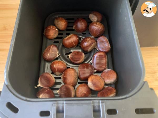 Castagne in friggitrice ad aria - Preparazione tappa 3