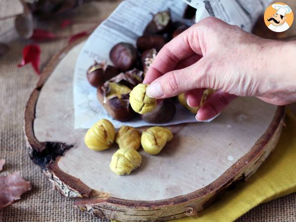 Castagne in friggitrice ad aria - Preparazione tappa 5