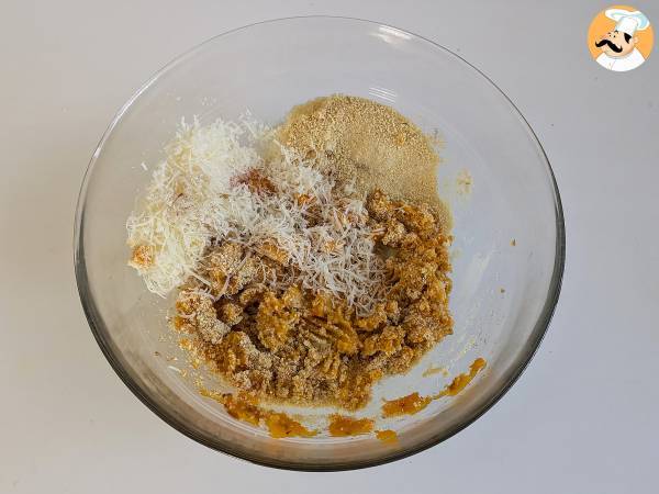 Polpette di zucca in friggitrice ad aria - Preparazione tappa 3