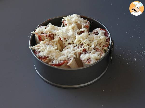 Cosa fare con le piadine? Una ricetta sfiziosa gusto pizza! - Preparazione tappa 9