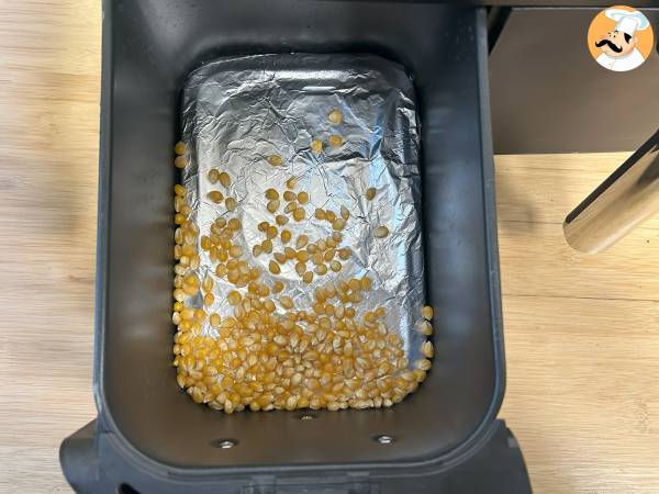Popcorn in friggitrice ad aria, velocissimi da preparare! - Preparazione tappa 2