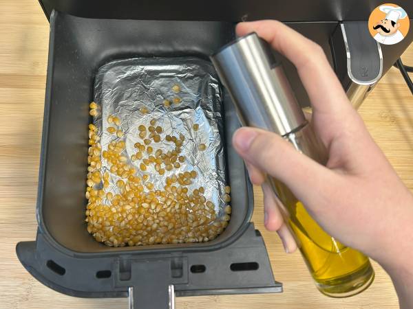 Popcorn in friggitrice ad aria, velocissimi da preparare! - Preparazione tappa 3