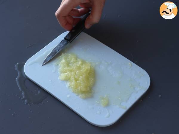 Crostata al salmone affumicato, yogurt greco e limone con base di patate - Preparazione tappa 5