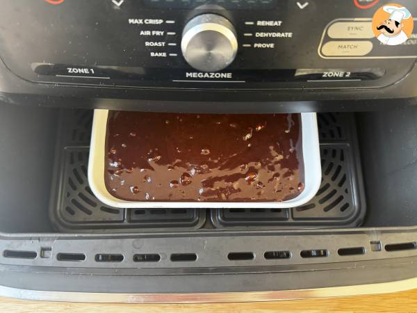 Brownie cioccolato e noci in friggitrice ad aria - Preparazione tappa 7