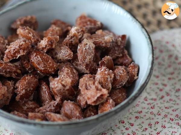 Mandorle pralinate in friggitrice ad aria - Preparazione tappa 6