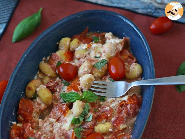 Baked feta gnocchi in friggitrice ad aria, un piatto super veloce per pranzo o per cena! - Preparazione tappa 8