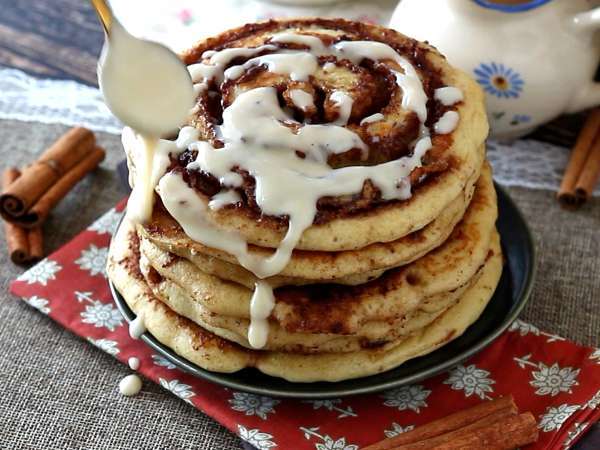 Pancake alla cannella - Cinnamon rolls pancake - Preparazione tappa 9