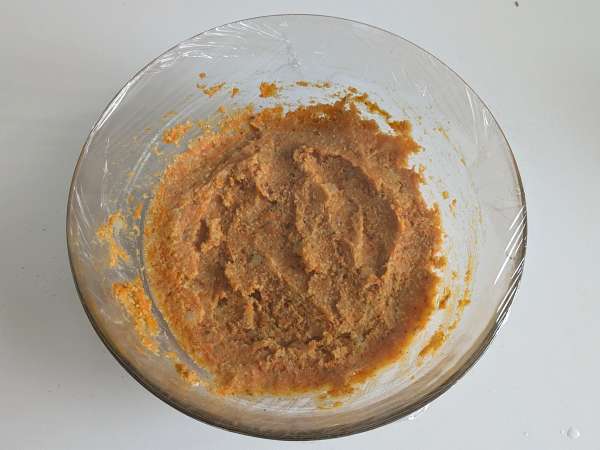 Polpettone di zucca con funghi e scamorza filante: ricetta gustosa e facile al forno - Preparazione tappa 7