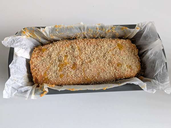 Polpettone di zucca con funghi e scamorza filante: ricetta gustosa e facile al forno - Preparazione tappa 12