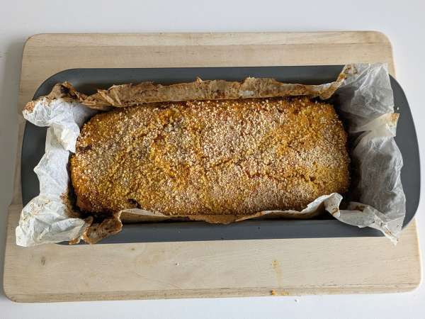 Polpettone di zucca con funghi e scamorza filante: ricetta gustosa e facile al forno - Preparazione tappa 13