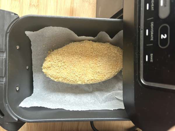 Caprice des Dieux impanato con patate croccanti in friggitrice ad aria: ricetta facile e veloce - Preparazione tappa 6