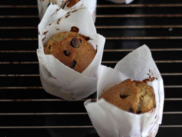 Muffin alla banana e gocce di cioccolato extra gourmet - Preparazione tappa 12