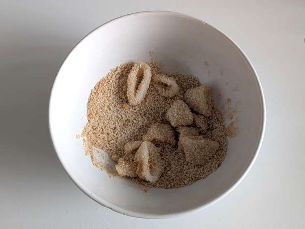 Anelli di calamari in friggitrice ad aria croccanti e leggeri - Preparazione tappa 5
