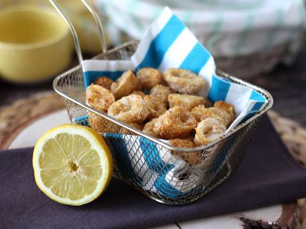 Anelli di calamari in friggitrice ad aria croccanti e leggeri - Preparazione tappa 8