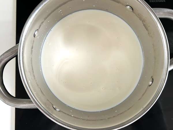 Fiocchi di latte fatti in casa con soli due ingredienti! - Preparazione tappa 1