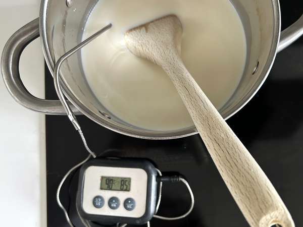 Fiocchi di latte fatti in casa con soli due ingredienti! - Preparazione tappa 2