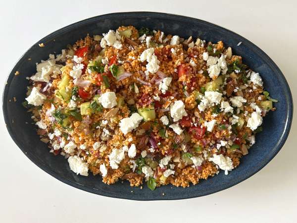Insalata di couscous e gazpacho: una ricetta fresca, originale e senza cottura - Preparazione tappa 6