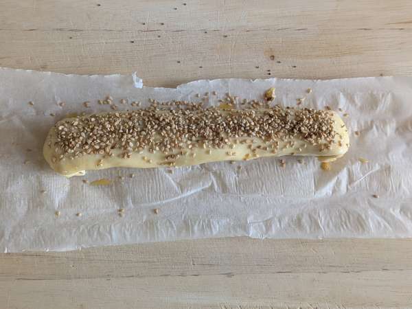 Rustici di salsiccia e formaggio in friggitrice ad aria - Preparazione tappa 7