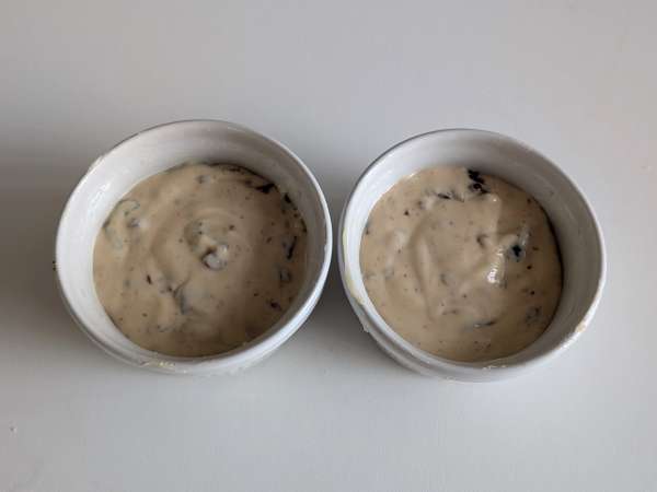 Tortini salati con olive e Philadelphia in friggitrice ad aria - Preparazione tappa 6