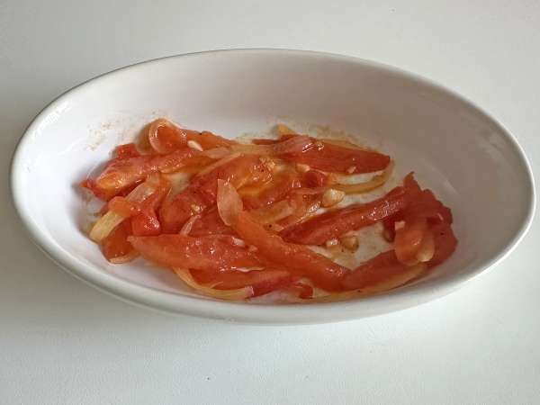 Sardine in scatola marinate con cipolla e pomodoro - Preparazione tappa 5
