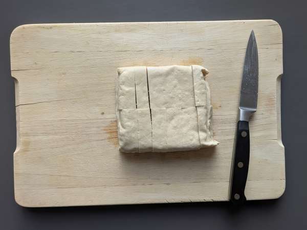 Nuggets di tofu in friggitrice ad aria croccanti e speziati - Preparazione tappa 2