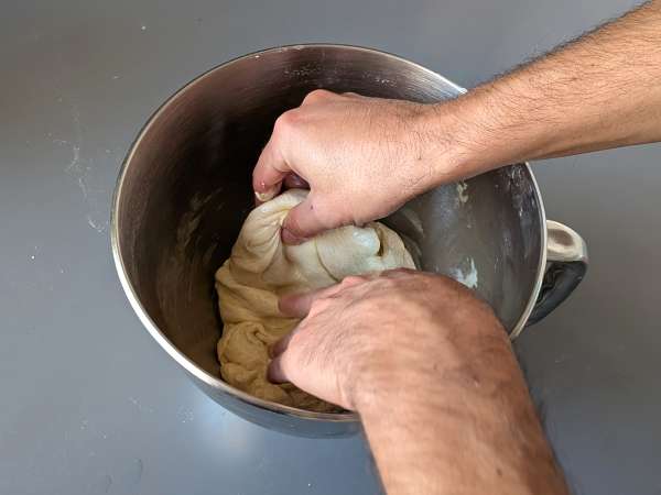 Focaccia rustica con cipolla e rosmarino - Preparazione tappa 6