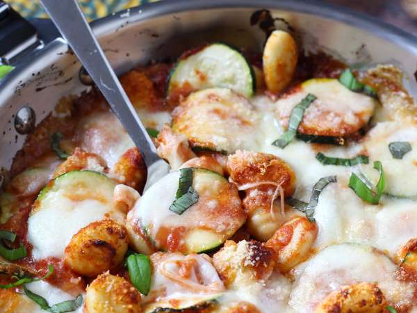 Gnocchi gratinati con zucchine e mozzarella - Preparazione tappa 6
