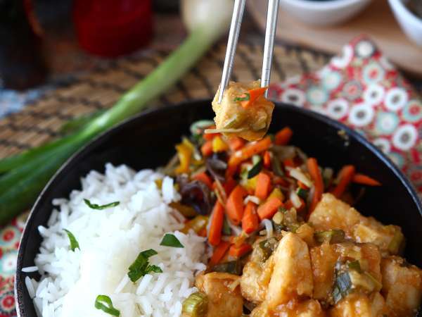 Tofu del generale Tso: croccante e saporito con salsa agrodolce - Preparazione tappa 6