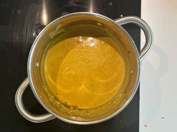 Curry di lenticchie rosse al latte di cocco facile e cremoso - Preparazione tappa 7