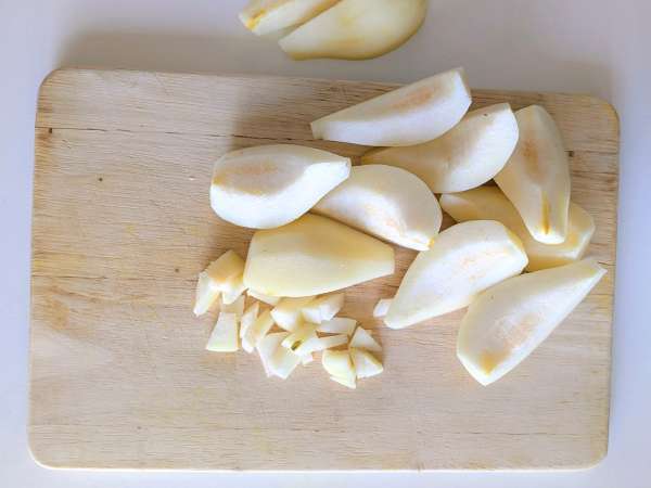 Torta alle pere facile e soffice con mandorle - Preparazione tappa 4