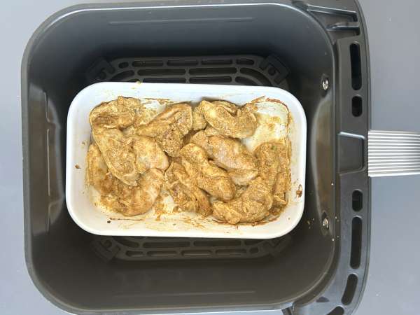 Shawarma di pollo in friggitrice ad aria con salsa tahini - Preparazione tappa 5