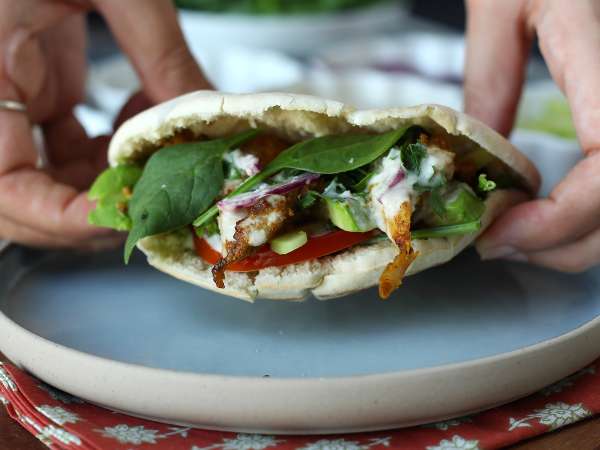 Shawarma di pollo in friggitrice ad aria con salsa tahini - Preparazione tappa 8