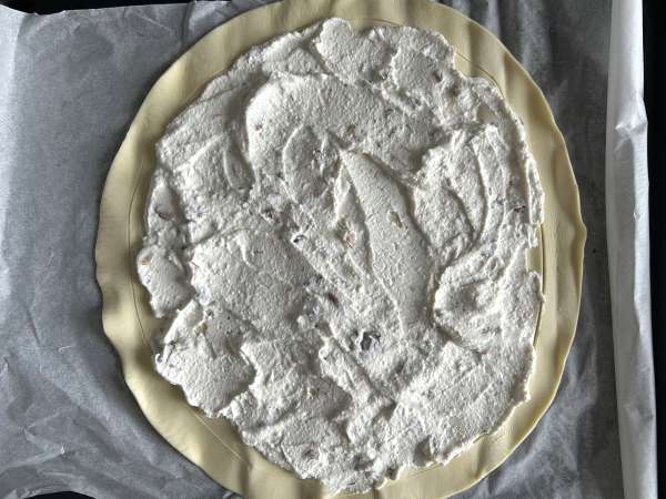 Crostata agrodolce con fichi, brie e noci - Preparazione tappa 5