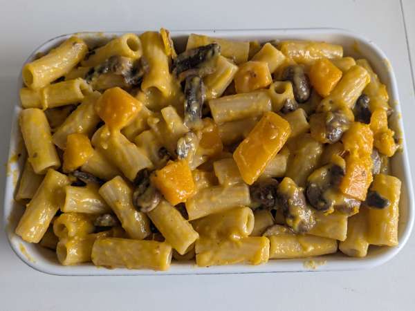 Pasta al forno con zucca, funghi e besciamella - Preparazione tappa 8
