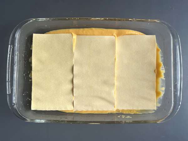 Lasagne con zucca butternut, spinaci e ricotta - Preparazione tappa 5