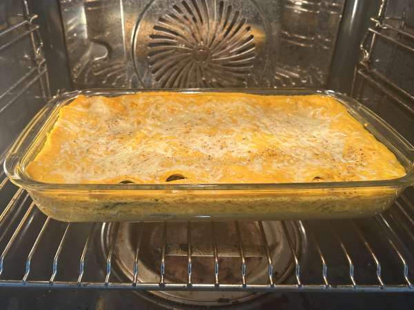 Lasagne con zucca butternut, spinaci e ricotta - Preparazione tappa 9
